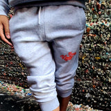 Wolf Grey & Red Joggers