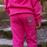 Kreative Kid Sweatsuit (Hot Pink, Blue & Neon Yellow)